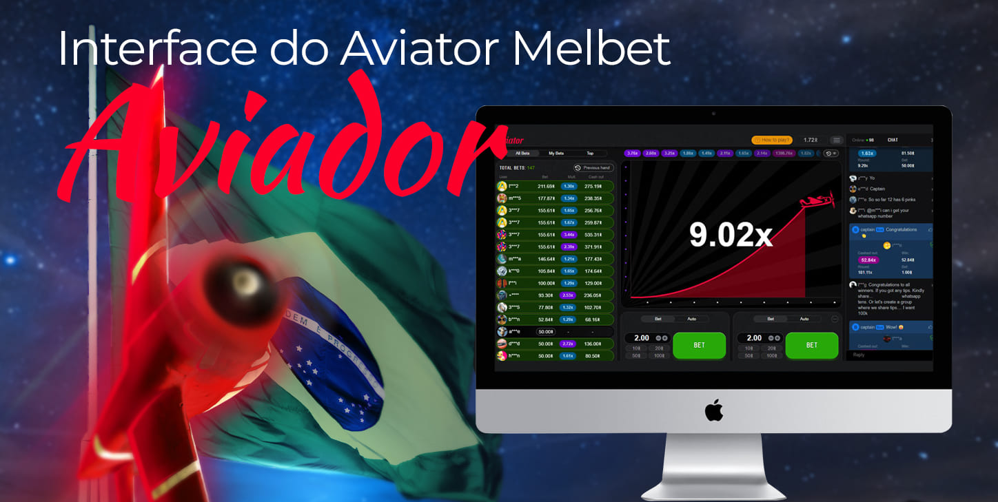 Características da interface do jogo Aviator no site da casa de apostas Melbet para jogadores brasileiros
