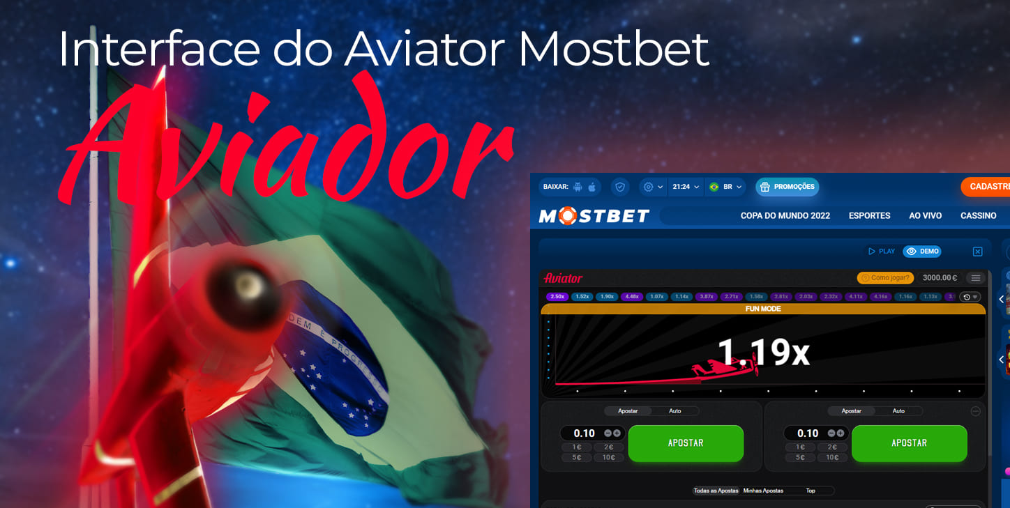 Características da interface do Aviator na Mostbet