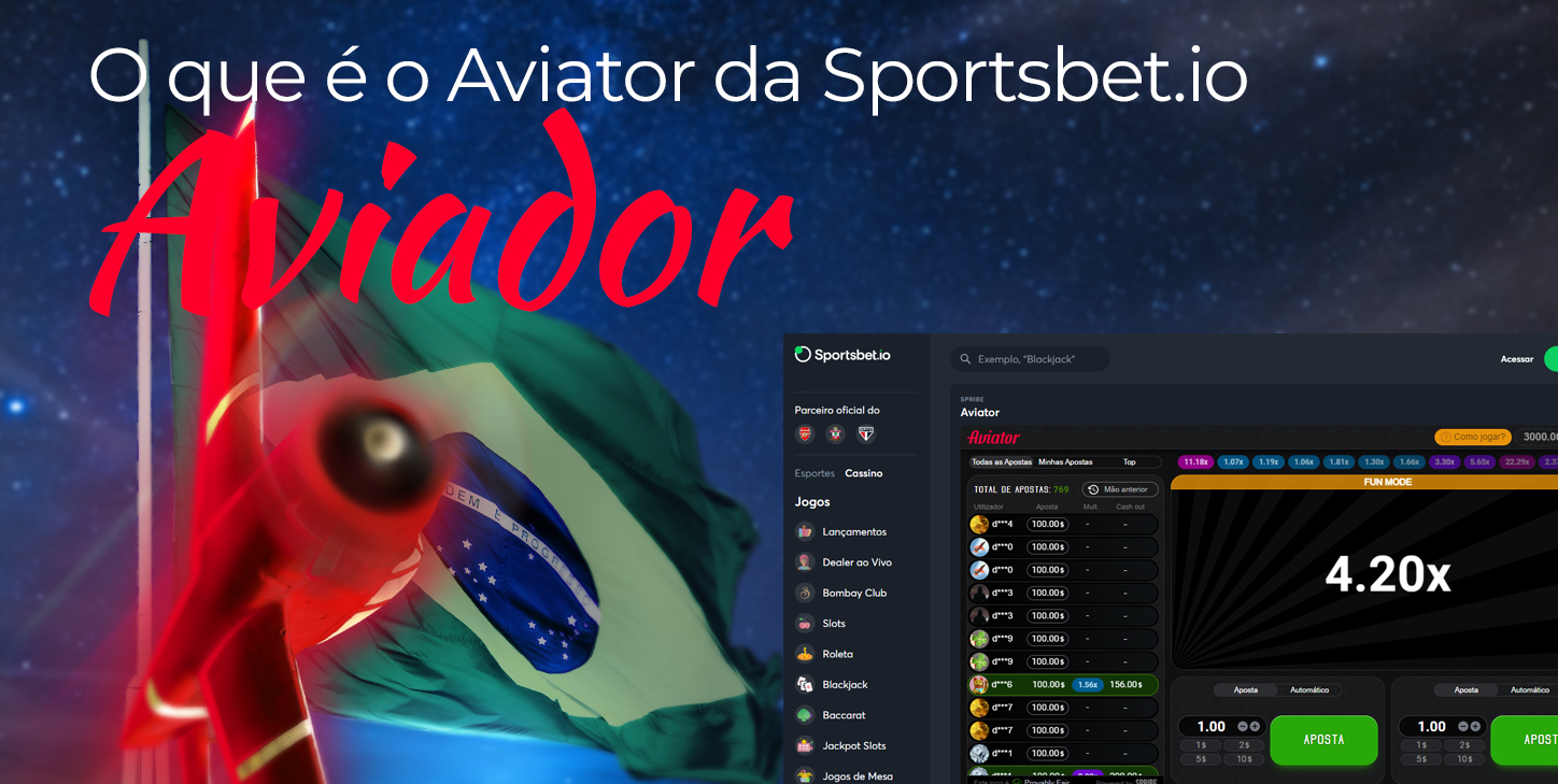 Características do jogo Aviator em Sportsbet.io.