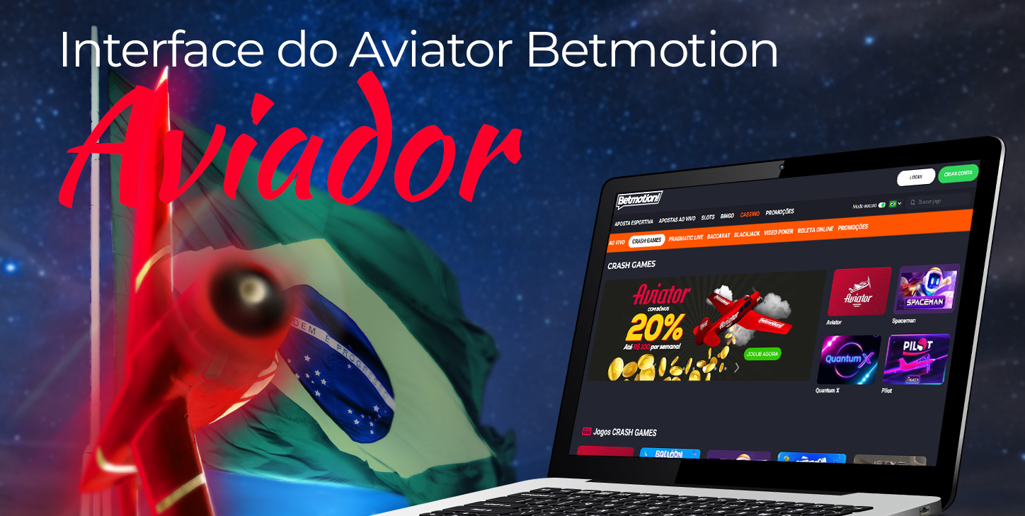 Descrição da interface do jogo Aviator na Betmotion