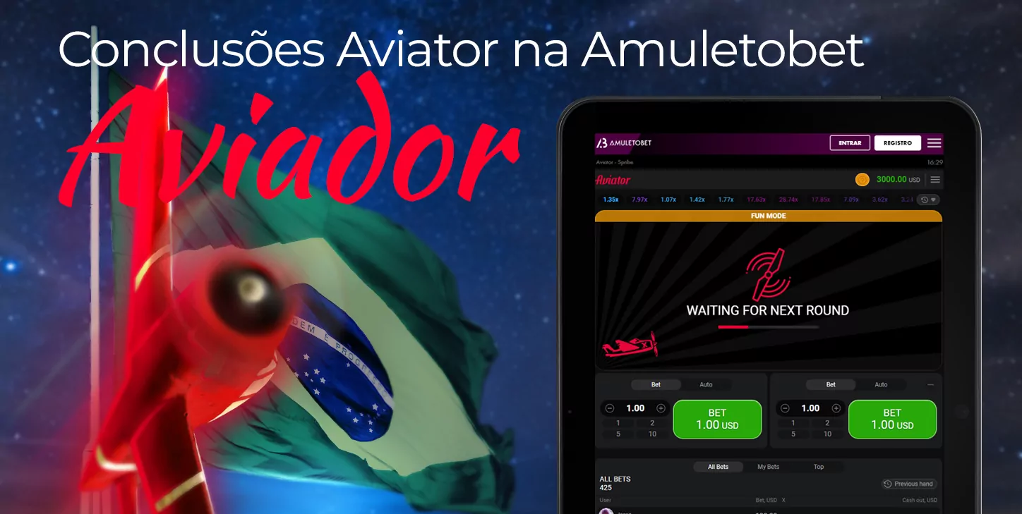 Conclusões sobre o cassino online Amuletobet e o jogo Aviator