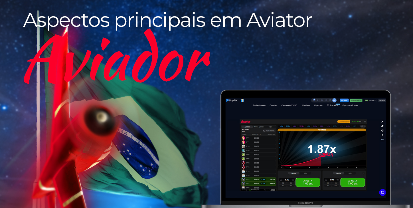 As principais características do jogo Aviator no site da Playpix Brasil
