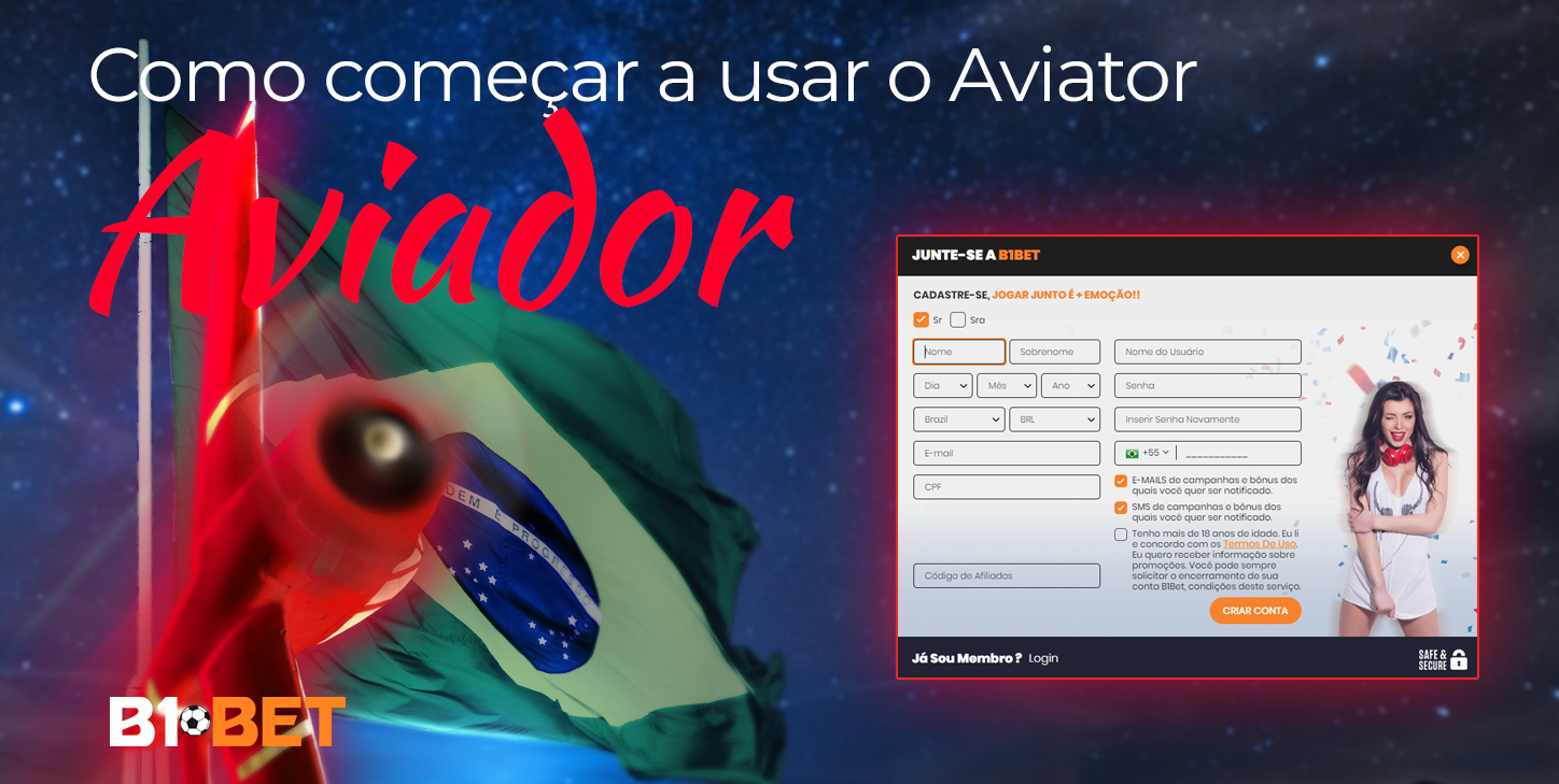 Como os novos usuários do Brasil podem começar a jogar Aviator na B1Bet