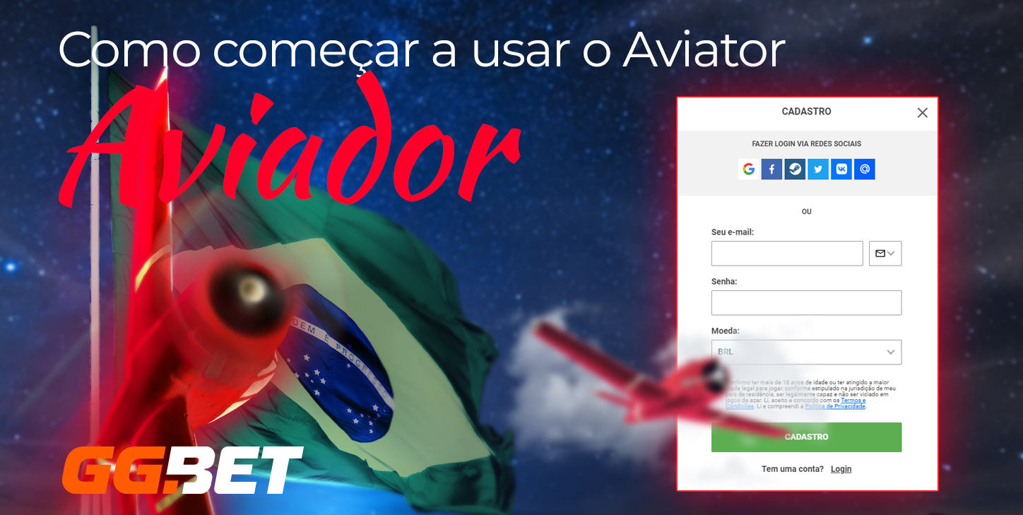 Como os usuários brasileiros podem começar a jogar Aviator na GGBet