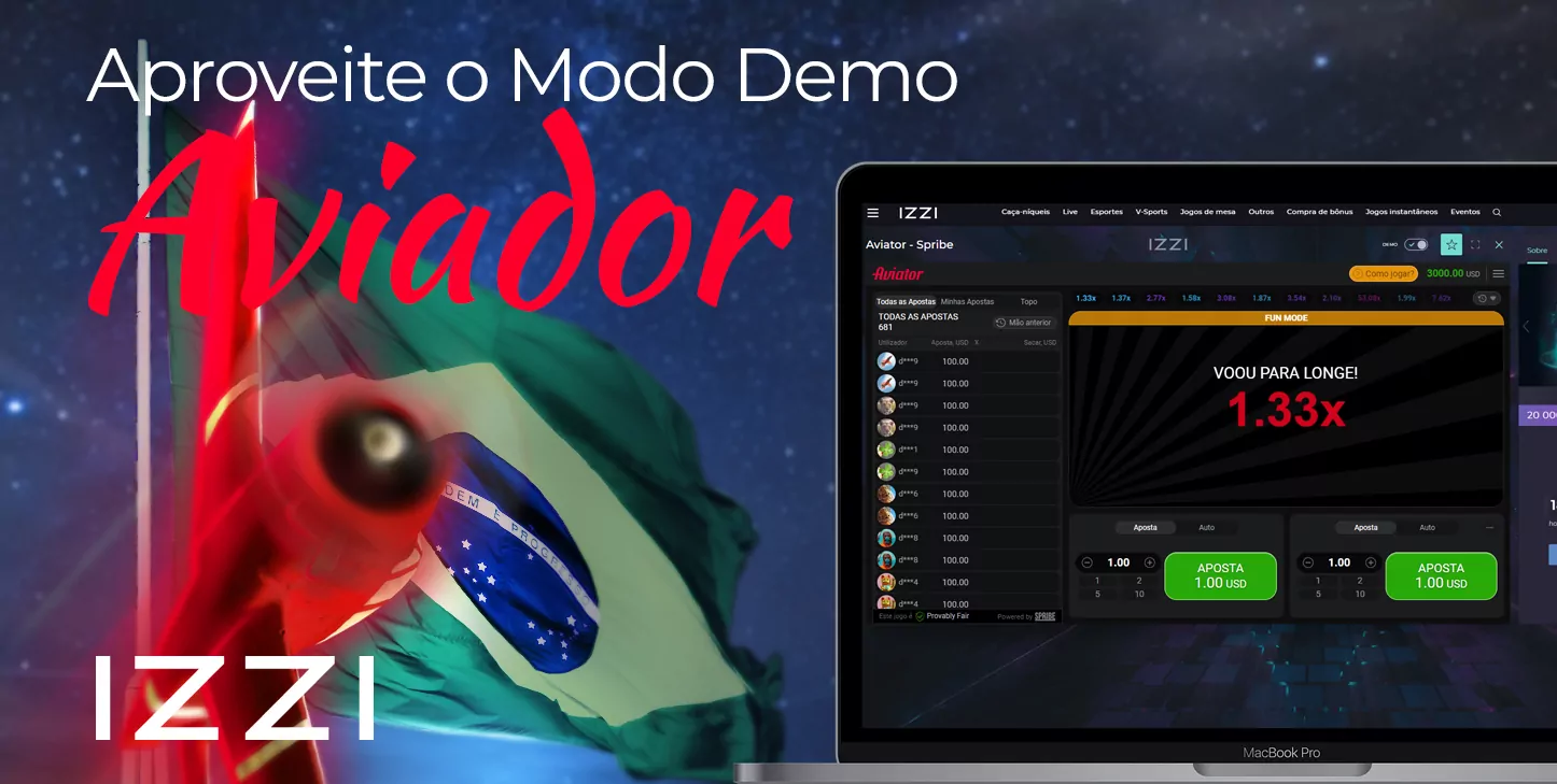 Experimente o jogo Aviator no site do cassino on-line Izzi no modo de demonstração