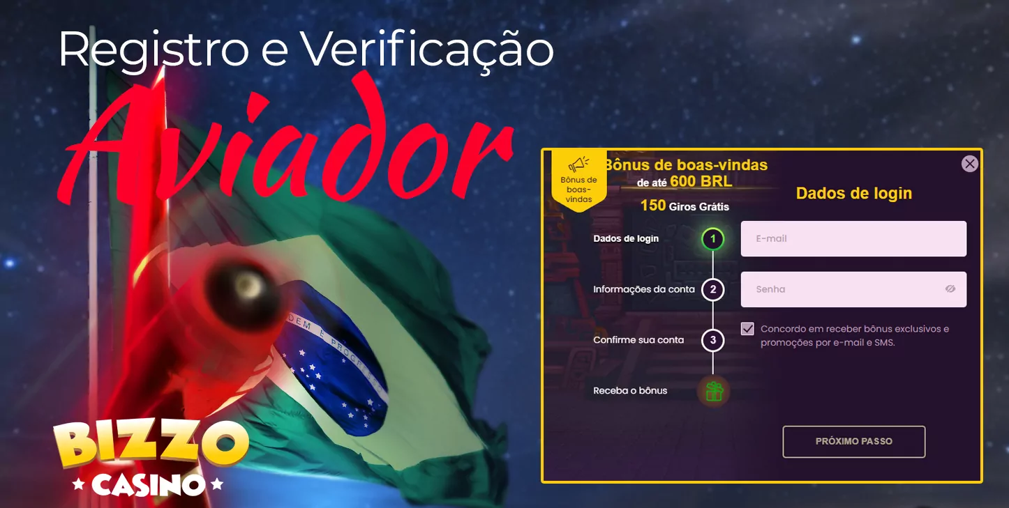 Bizzo 19 Processo de registro e verificação de identidade no Bizzo