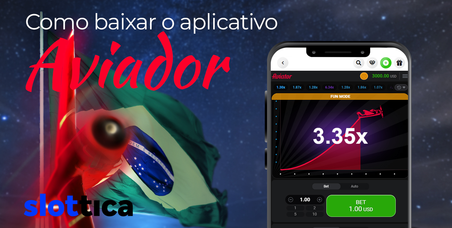 Como os fãs do Aviator do Brasil podem começar a jogar com o aplicativo Slottica Casino