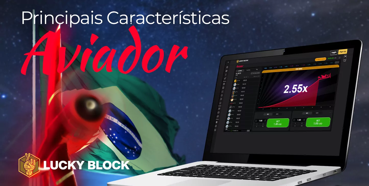 As principais características do jogo Aviator no site do Lucky Block Casino