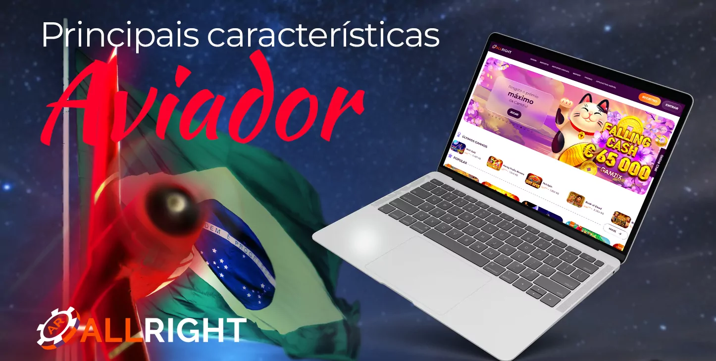 Principais recursos do cassino All Right e do jogo Aviator
