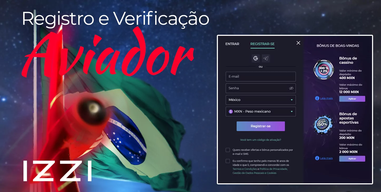 Como os novos usuários do cassino on-line Izzi podem se registrar e ser verificados