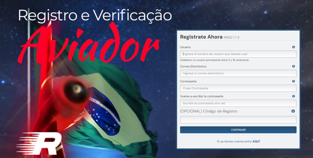 Instruções para o registro de uma nova conta no site do Rushbet Brasil