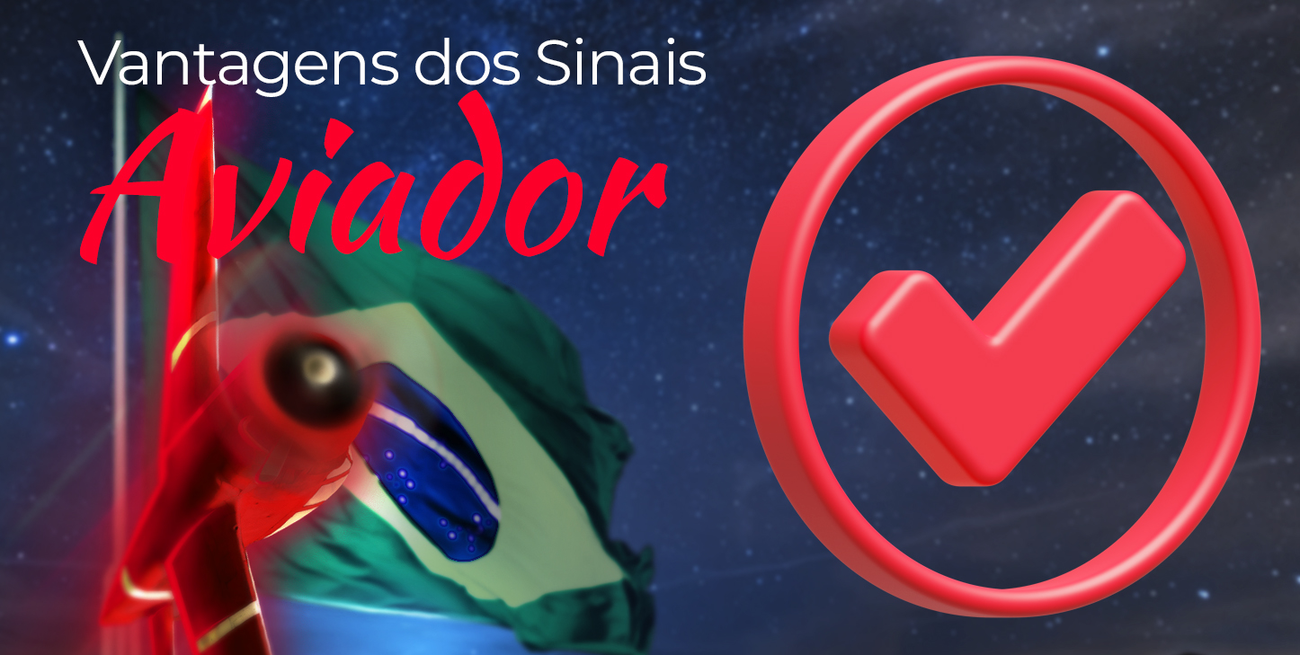 Lista de benefícios do aplicativo móvel Sinais Aviator